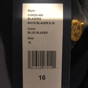Vineyard vines Boys navy blue blazer size 16